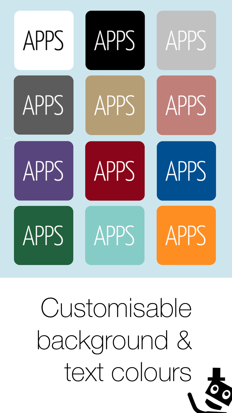 Mister Icon Screenshot 3 - Customisable colour options for each icon