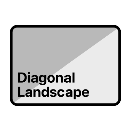 Diagonal Landscape wallpaper style for new iPad models
