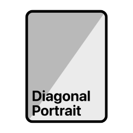 Diagonal Portrait wallpaper style for new iPad models