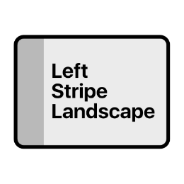 Left Stripe Landscape wallpaper style for new iPad models
