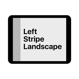 Left Stripe Landscape wallpaper style for traditional iPad models