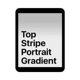Top Stripe Portrait Gradient wallpaper style for traditional iPad models