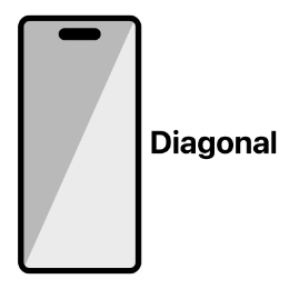 Diagonal wallpaper for new style iPhone models with Dynamic Island