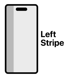 Left Stripe wallpaper for new style iPhone models