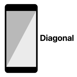 Diagonal wallpaper style for iPhone 4-inch, 4.7-inch and 5.5-inch models