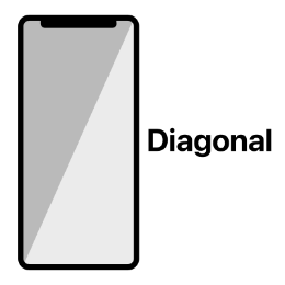 Diagonal wallpaper for new style iPhone models with Notch